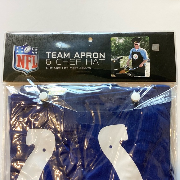 NWT NFL Indianapolis Colts Team Apron & Chef Hat - Picture 3 of 5